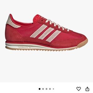 adidas Women's Red and Cream Sneakers